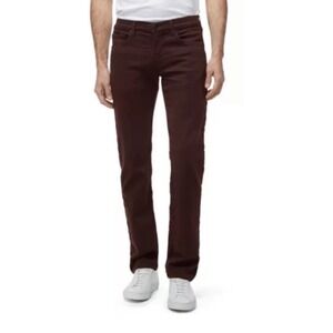 J Brand Kane Keckley Coquina Burgundy Slim Straight Fashionable Pants SZ‎ 31